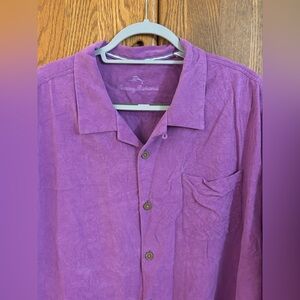 Tommy Bahama Lavender Silk Shirt